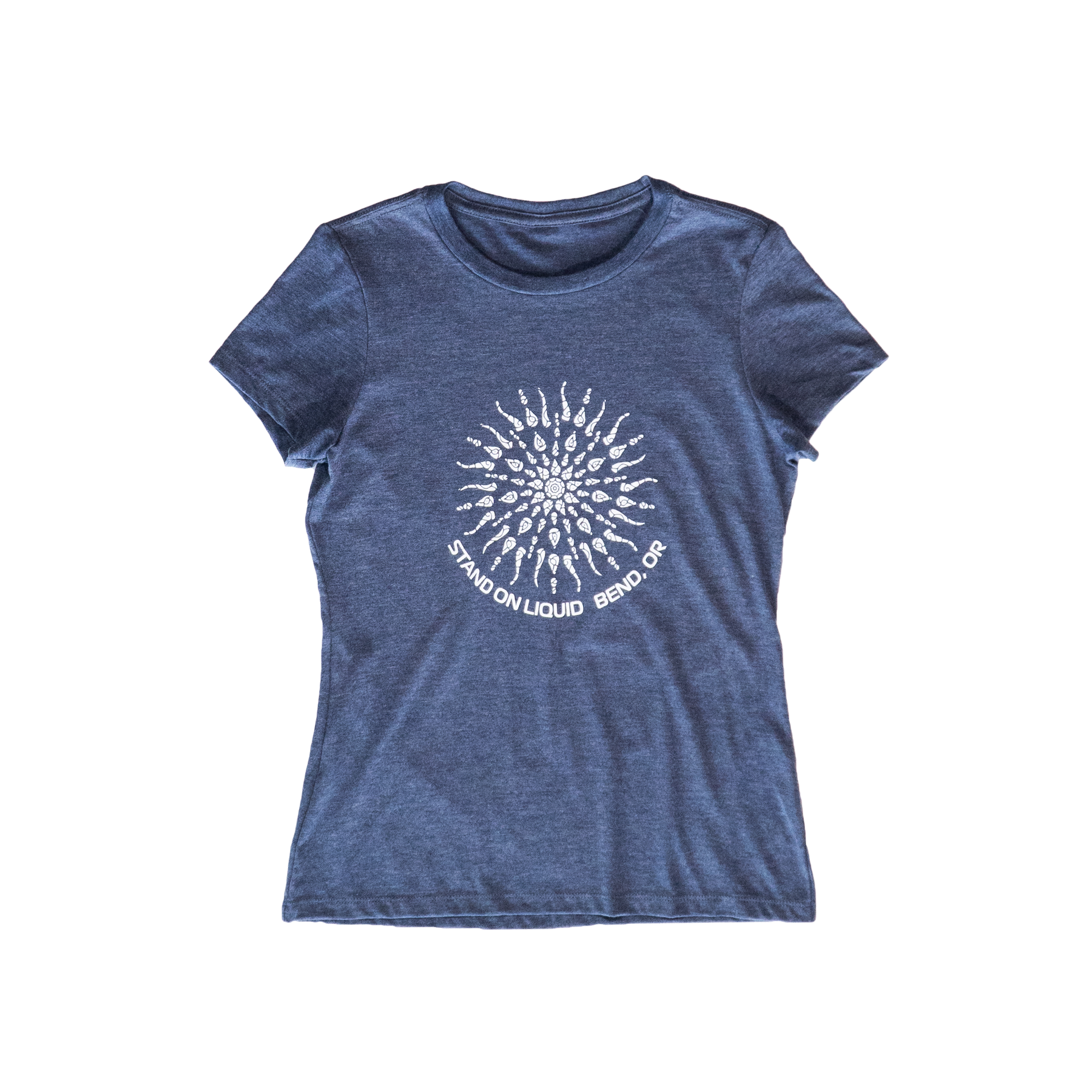 Stand on Liquid Women's Mandala Heathered Navy Tee