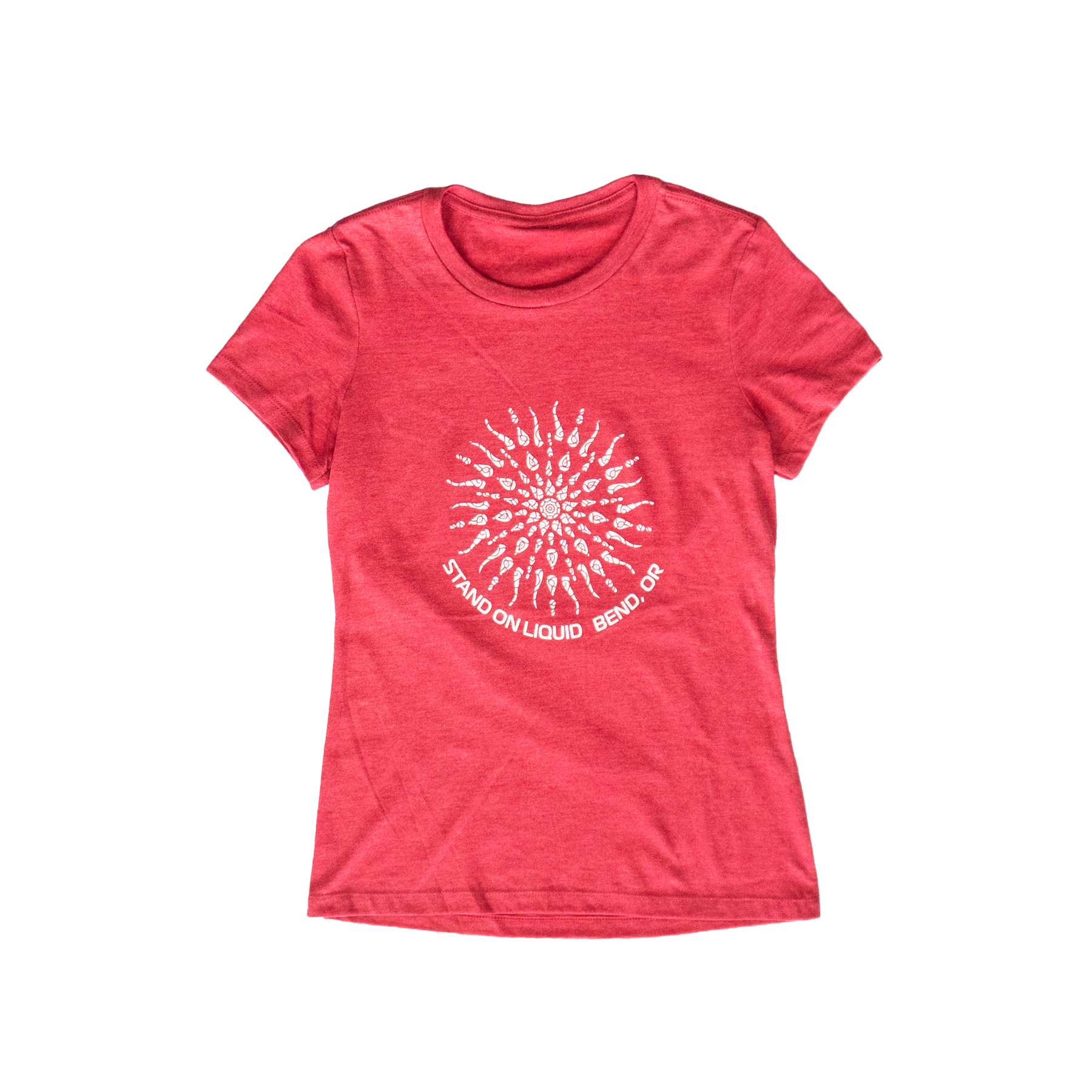 Stand on Liquid Women's Mandala Heathered Red Tee