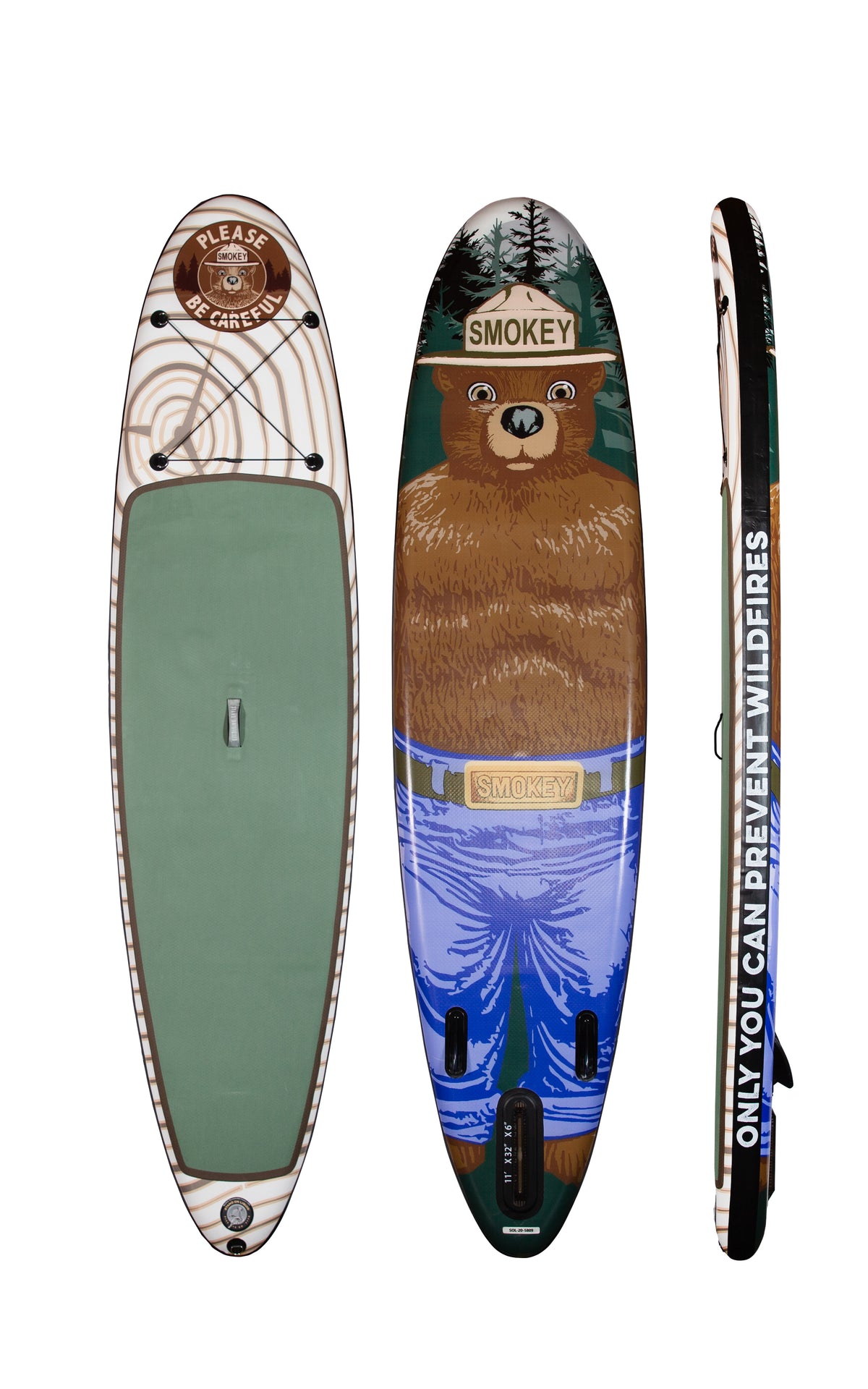 Smokey Bear 11'0" Inflatable SUP Package