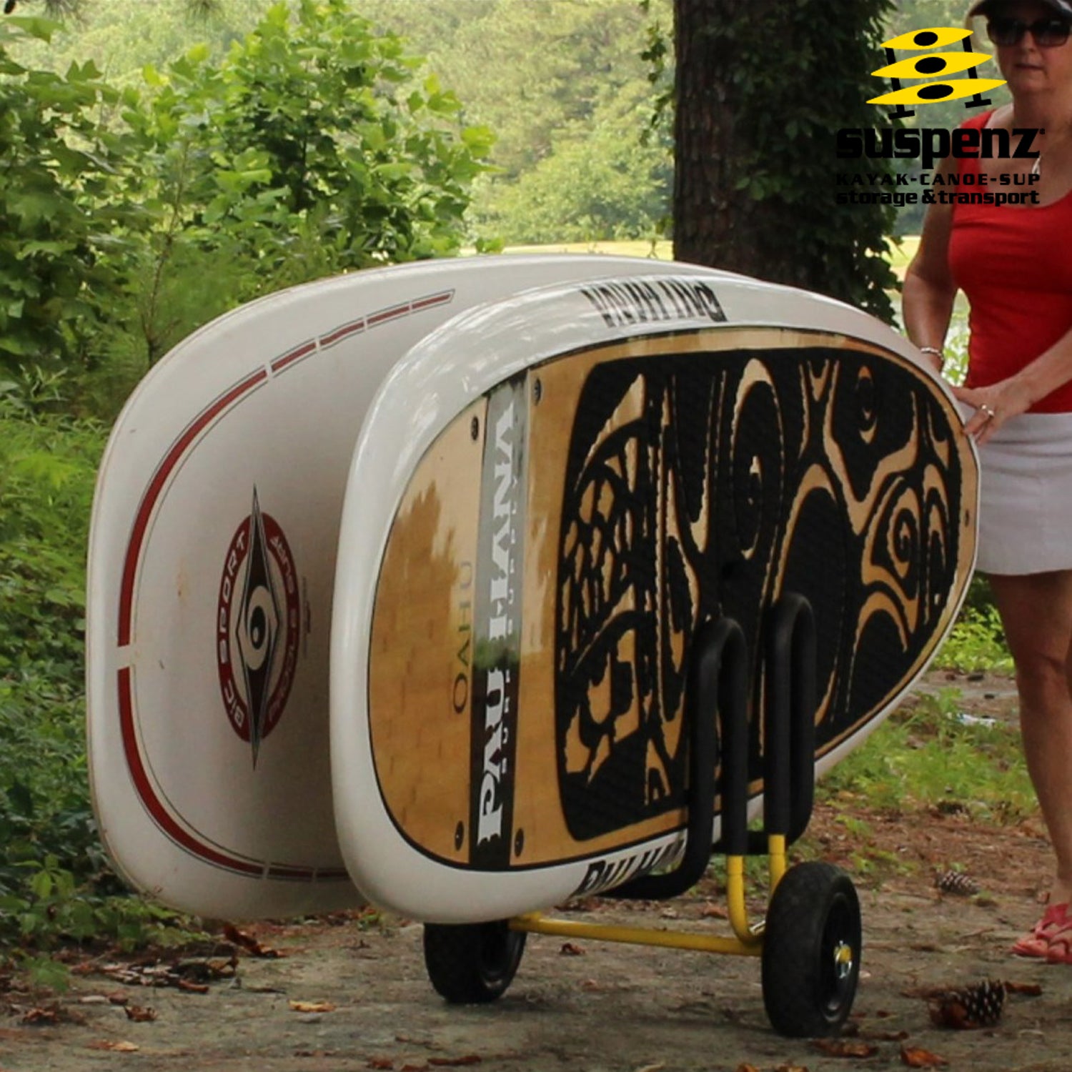 Suspenz Double SUP Airless Transport Cart