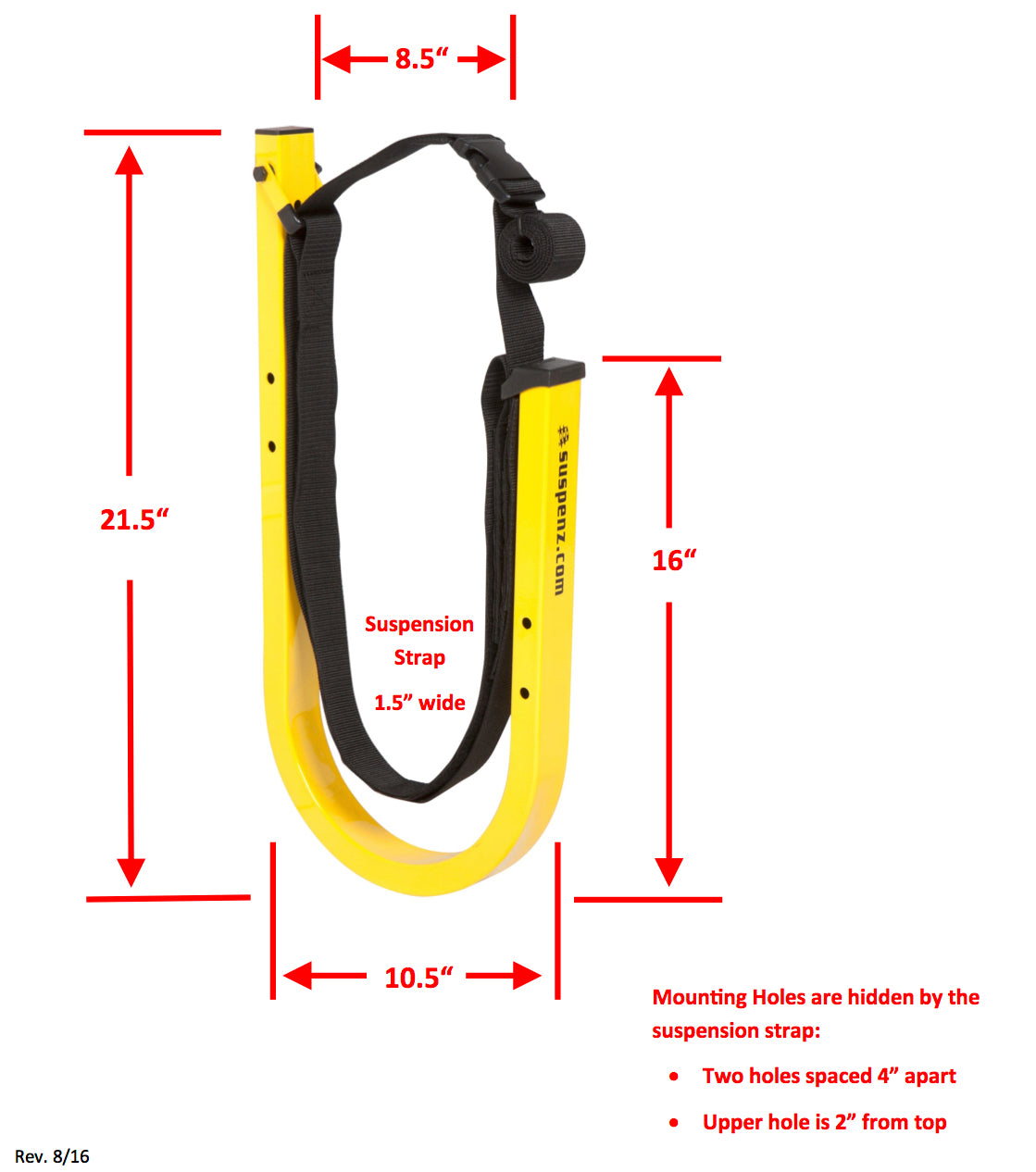 Suspenz Double SUP Wall Rack