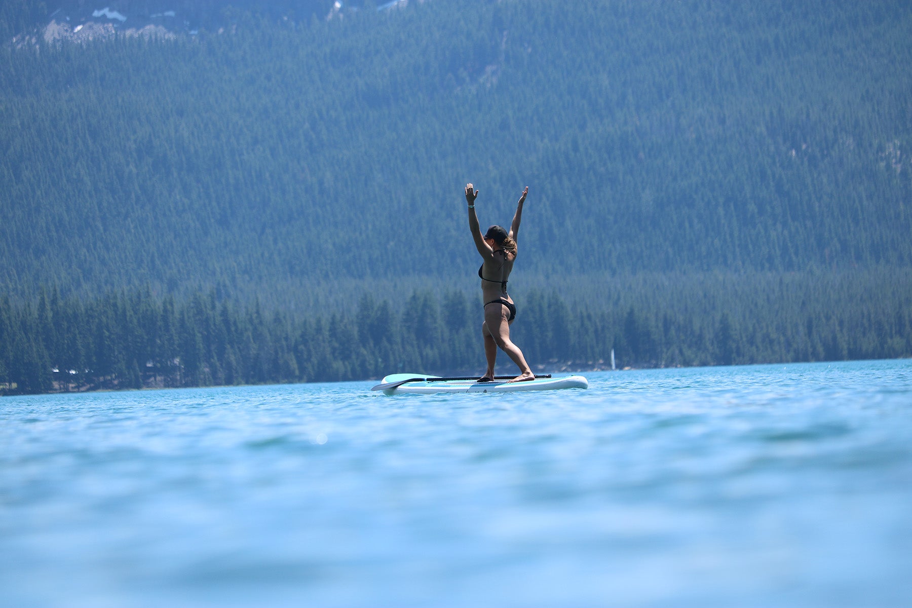 Practicing Yoga on a SUP