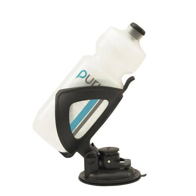 water bottle cage sup suction mount black